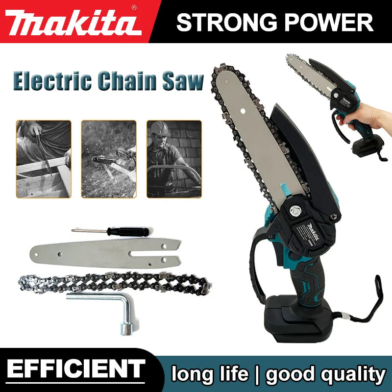 Makita 18V DLJ 6 Inch Chain Saw Electric Saw Handheld Portable Wood Logging Chainsaw Garden Pruning Wood Power Tool for 18V Battery