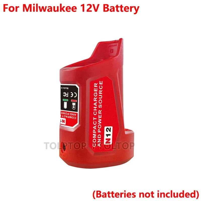 Makita Milwaukee Bosch 12V Charger Converter USB Power Adapter Phone Charger Adapter For Milwaukee For Makita For Bosch 12V Battery 12V DC Output Port
