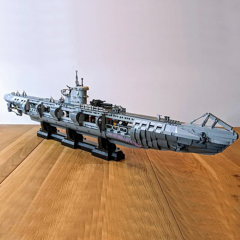 U-Boat JV 4565PCS WW2 Military MOC 1:55 Scale German VII U-boats Model diy creative ideas warship Child Toy Assembly Puzzle Birthday Gift