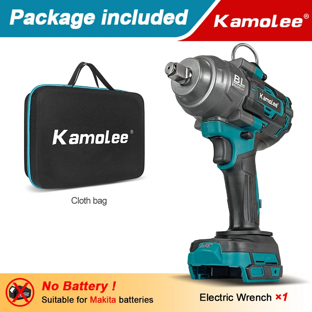 Kamolee 1/2 inch 2600NM Brushless 18v Impact Wrench