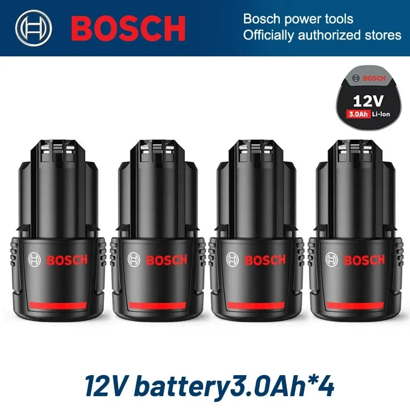 Bosch Original 3.0Ah 12V battery, 3000mAh BAT411 Lithium ion Rechargeable Battery BAT411A BAT412 BAT412A BAT413 Battery Charger