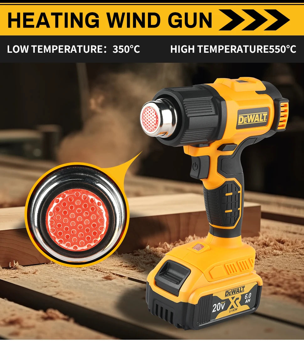 Dewalt 300W High - power Cordless Heat Gun