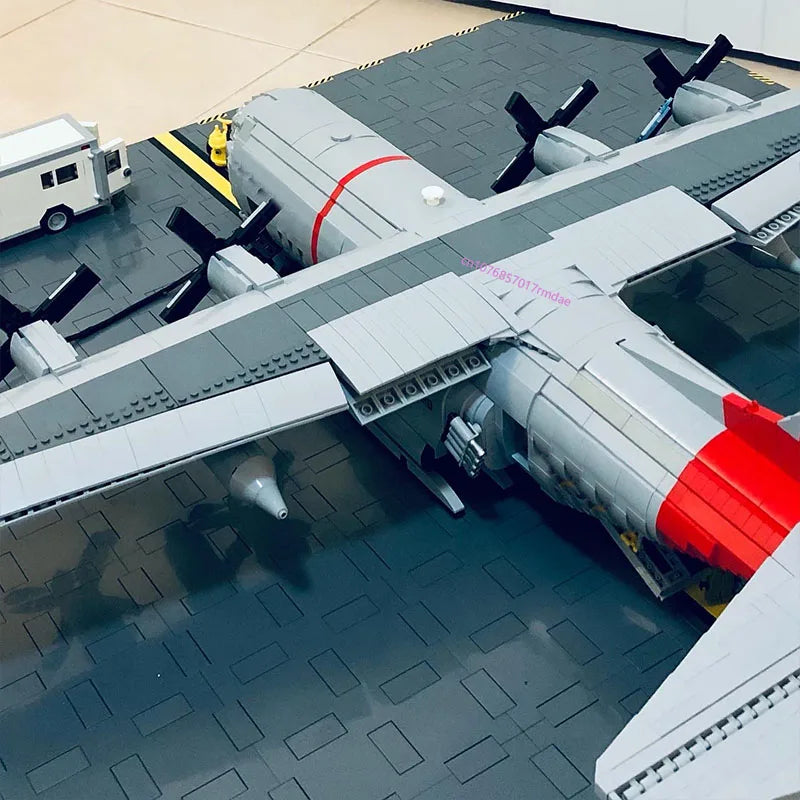 C130 Hercules JV 5257PCS WW2 Military MOC 1:38 scale C-130H Hercules transport plane Model creative ideas Child Toy Assembly Puzzle Birthday Gift