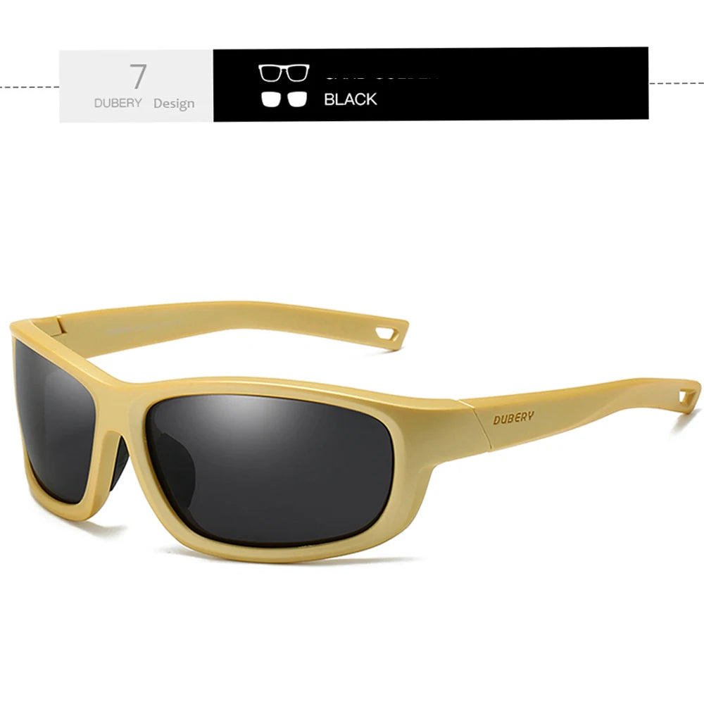 DUBERY JV Full Rim Polarized Fashion Sunglasses For Men And Women 12 Colors Model 227