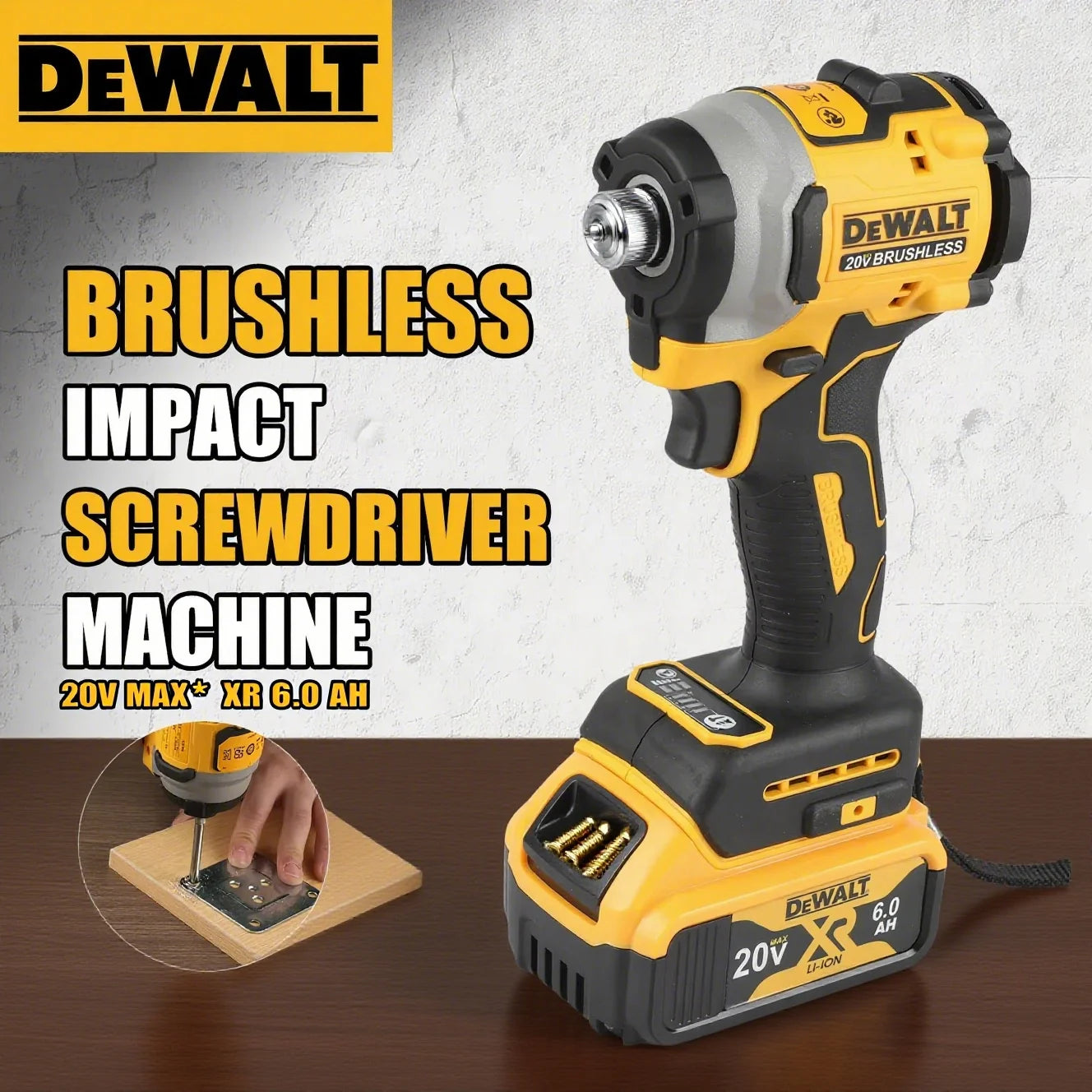 DeWalt DCF850 18V - 20V Brushless Compact Impact Driver - Bare Unit