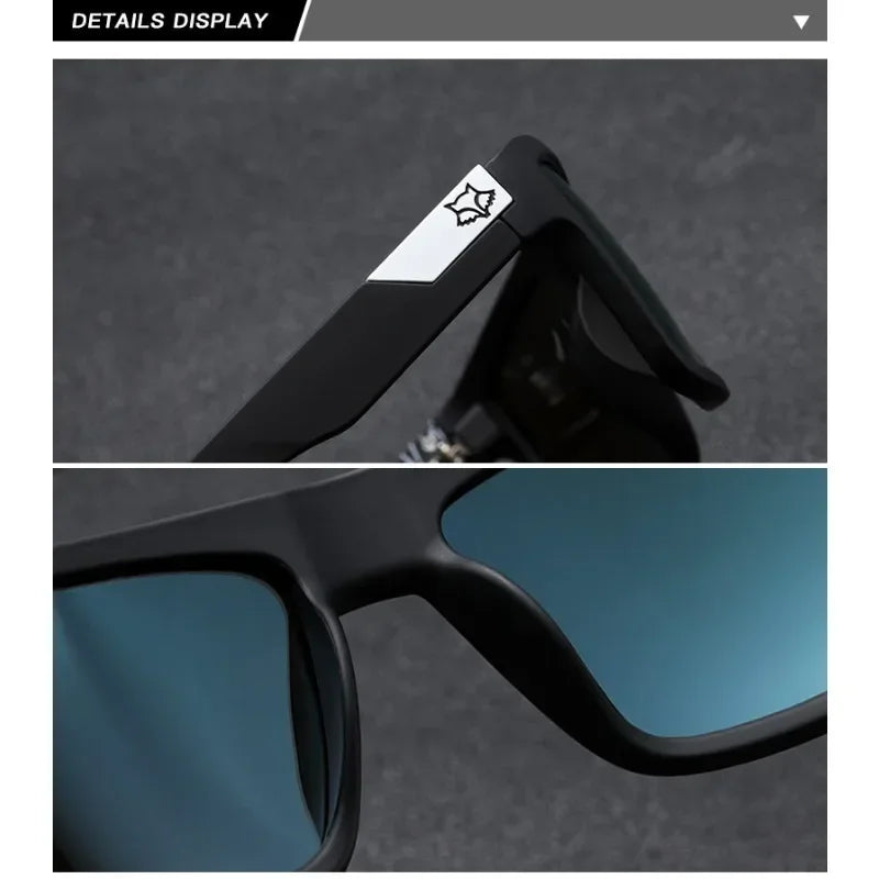 Fox New JV Knight Brand Square Sunglasses Women Men High Quality Glasses Outdoor Riding Fishing Sun Glasses Retro Shades Uv400