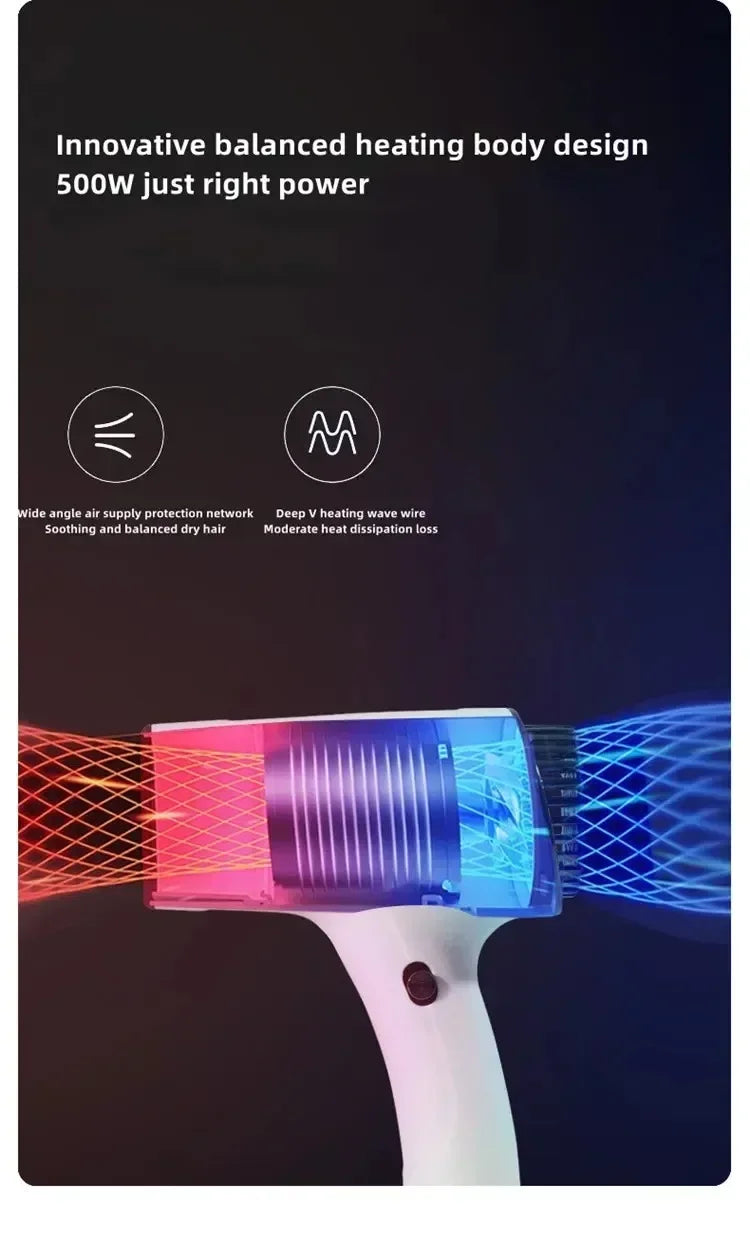 Hair dryer 20000RPM Portable Wireless Hair Dryer Rechargeable Blow Dryer