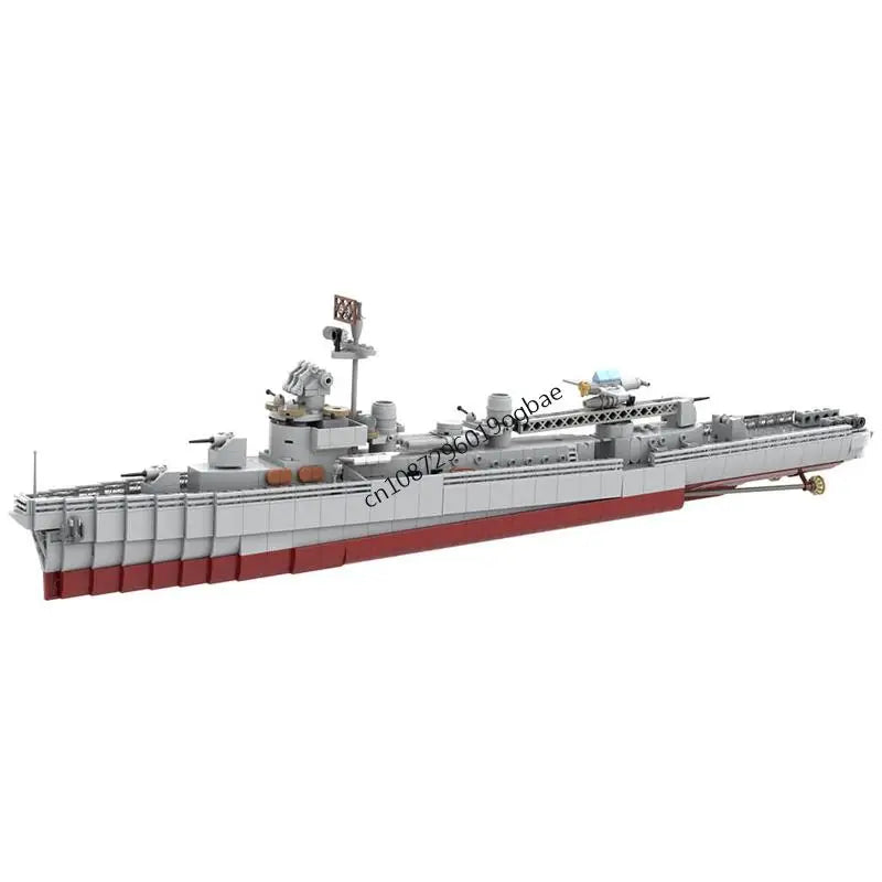 Fletcher-Class Destroyer JV NEW 1595PCS WW2 Military MOC1:200 scale Fletcher-Class Destroyer Model DIY creative ideas warship ChildToy Assembly Puzzle Gift