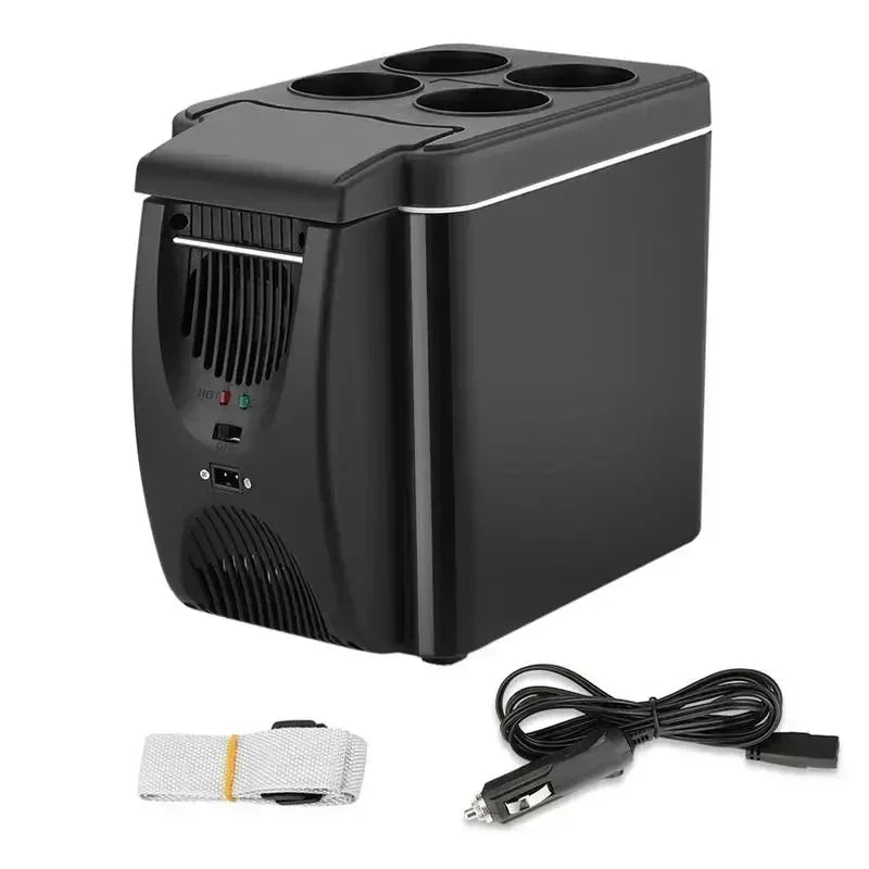 Car Refrigerator 6L Mini Fridge Portable Freezer 12V DC Refrigerator Plug In Cooler Refrige 6L Thermoelectric Cooler