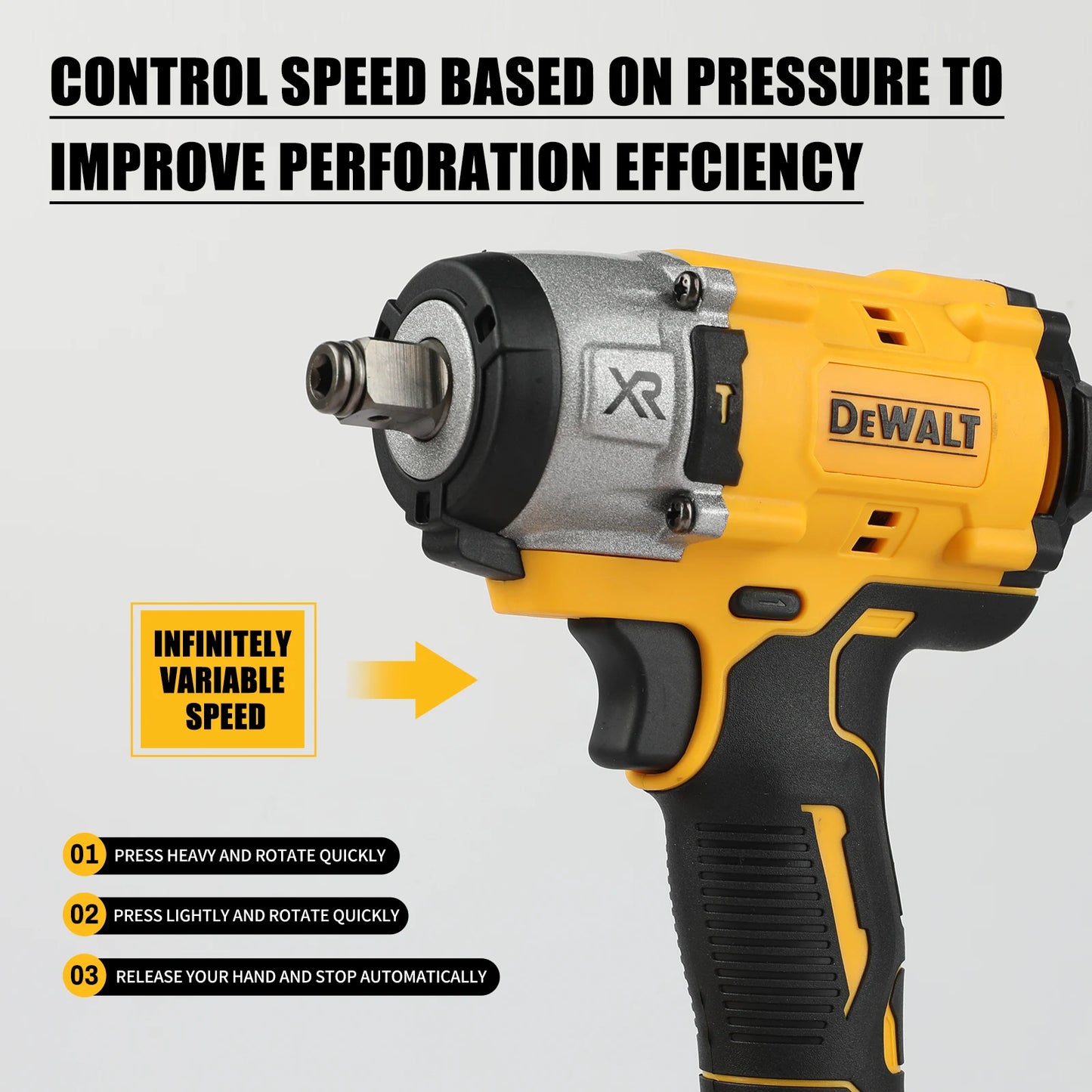 DeWalt DCF922 18V - 20V Brushless 1/2" Detent Pin Compact Impact Wrench - Bare Unit- FLASH SALE