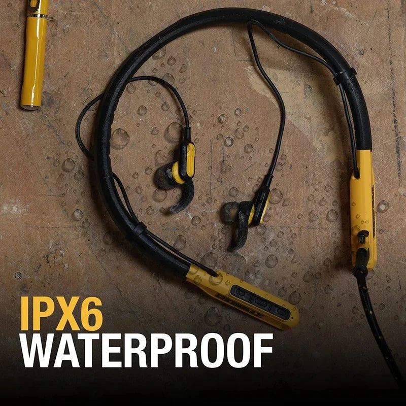 DEWALT Wireless Bluetooth Headphones Neckband Earphones with 15H Playtime