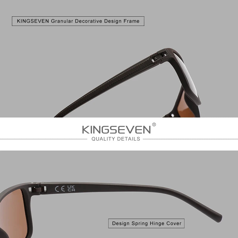 KINGSEVEN JV New Polarized Sunglasses Women Driving Classic Square Frame Sun Glasses sunglasses for Men Outdoor Travel 755