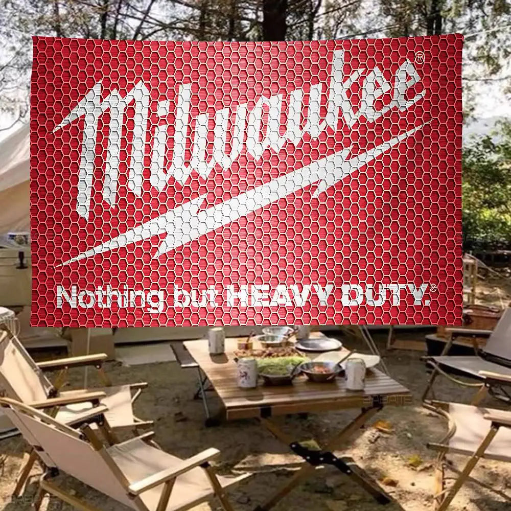Milwaukee LOGO Anime Chart Flag For Living Room Home Dorm Decor Art Home Decor Banner