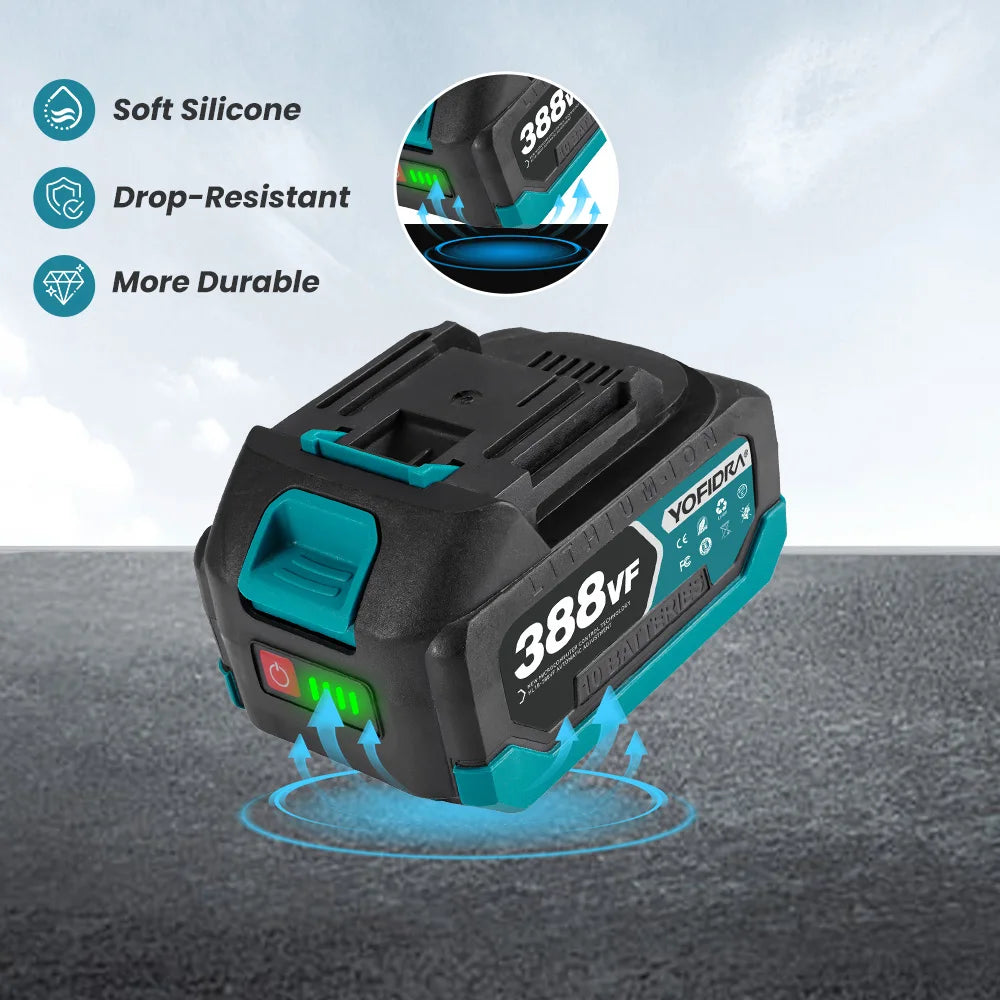 Makita Compatible 18V 6 Inch Brushless Circular Saw 45° Adjustable Digital Display Cutting Power Tool For Makita 18V Battery Pin