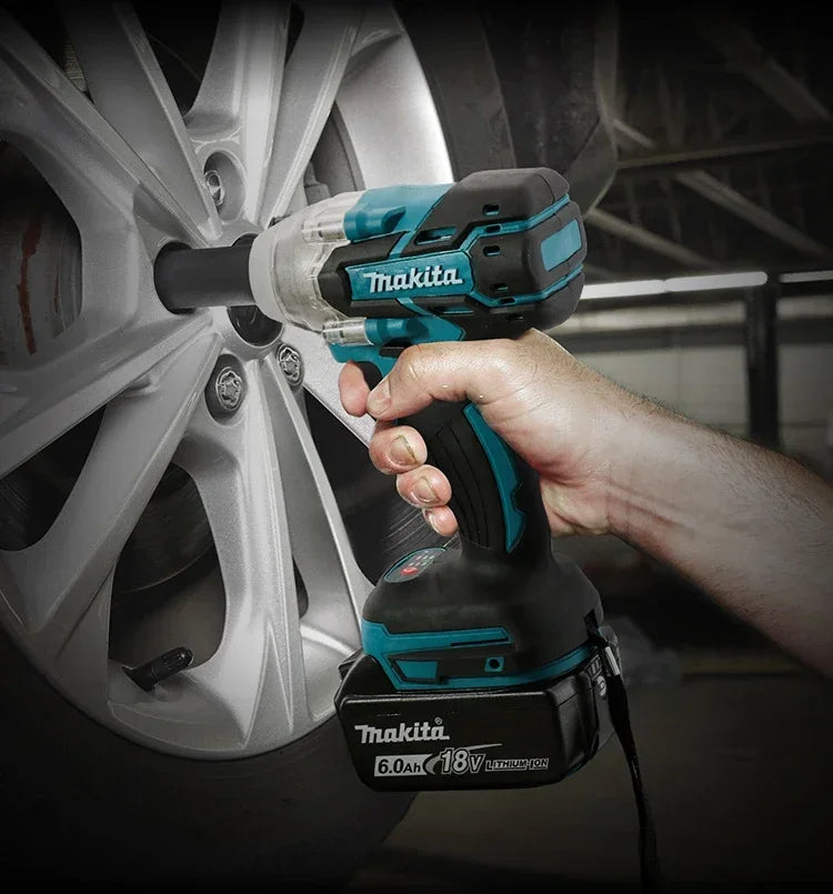 Makita DTW285 18V 320N.M Brushless Impact Wrench with 6.0Ah battery and Charger Kit