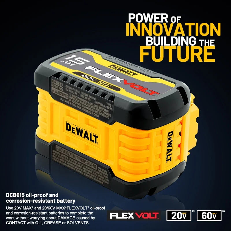 DeWalt original 15Ah 18V/20V- 60V battery- 1Pk, 2Pk, 3Pk and Charger options
