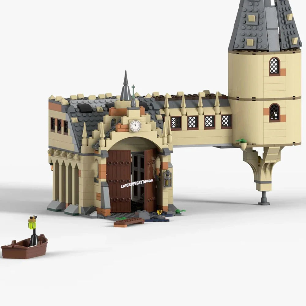 Harry Potter JV NEW 694PCS magic Movie MOC Harrying Bridge House model DIY creative ideas Child Toy Assembly Puzzle Birthday Gift MOC-75954