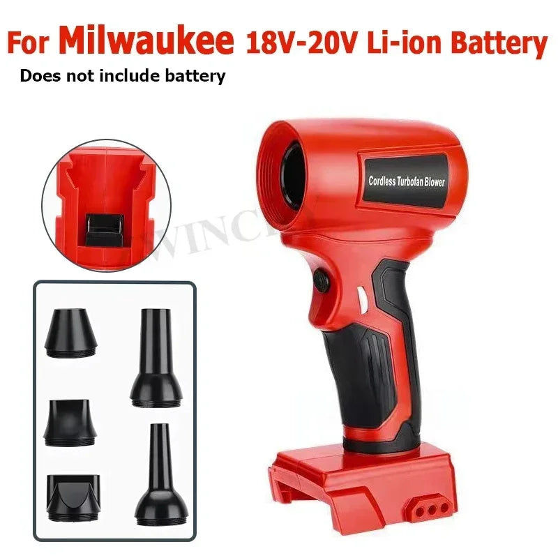 Turbofan Jet Blowing for Dewalt/Makita/Milwaukee/Bosch/Ryobi Batteries.