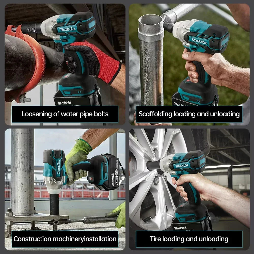 Makita DTW285 18V 320N.M Brushless Impact Wrench with 6.0Ah battery and Charger Kit