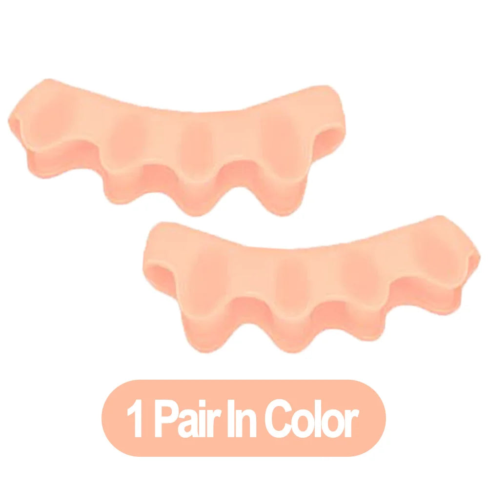 Silicone Toe Separator, Bunion Corrector Toe Spacers to Correct Bunions Toe Straightener Toe Stretcher Gel Toe Separators