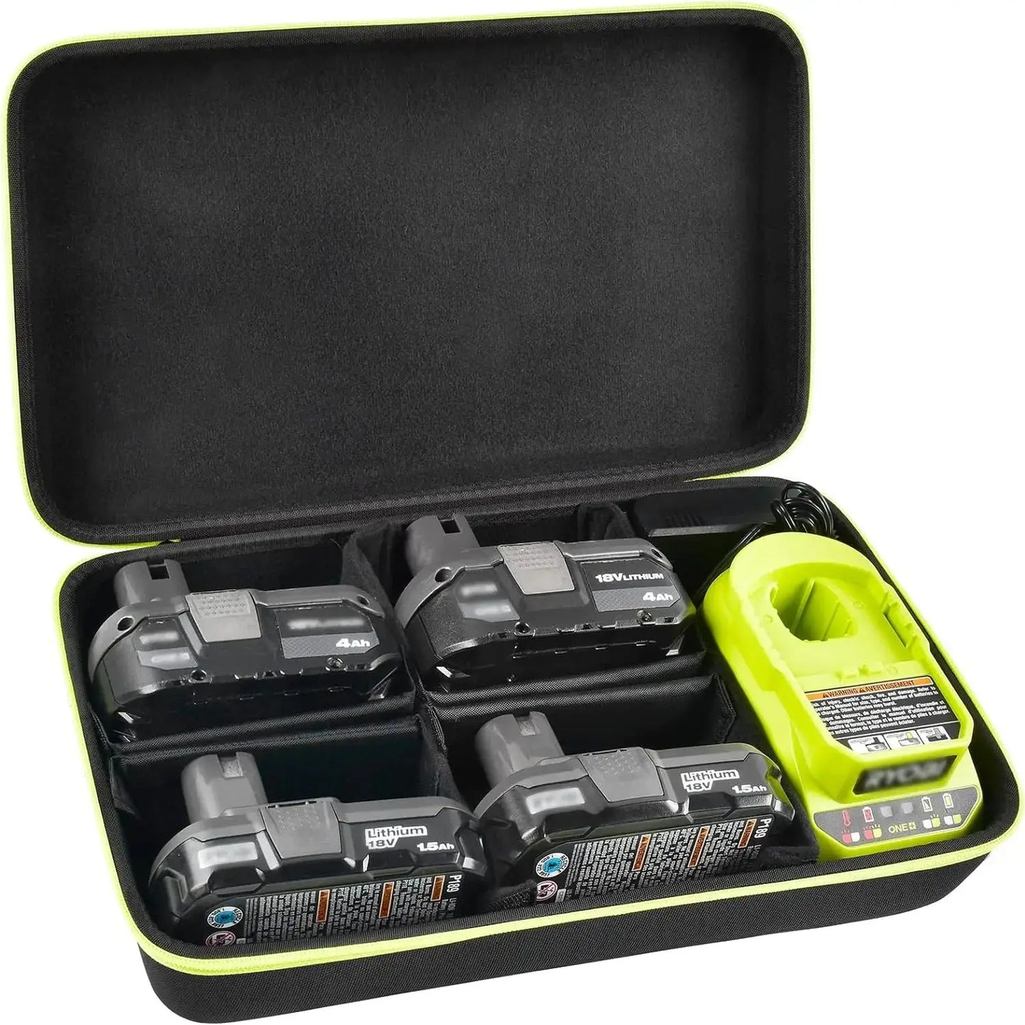Case for Ryobi ONE+ 18V Lithium-Ion batteries and Chargers.