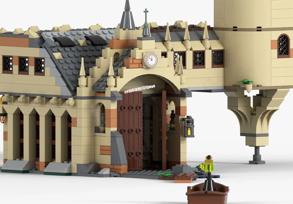 Harry Potter JV NEW 694PCS magic Movie MOC Harrying Bridge House model DIY creative ideas Child Toy Assembly Puzzle Birthday Gift MOC-75954