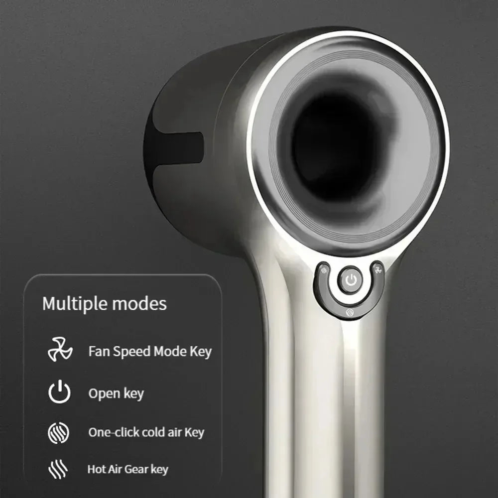 Hair Dryer Professional 110000RPM Leafless Hair Dryer Negative Ion High Speed Electric Hair Dryer