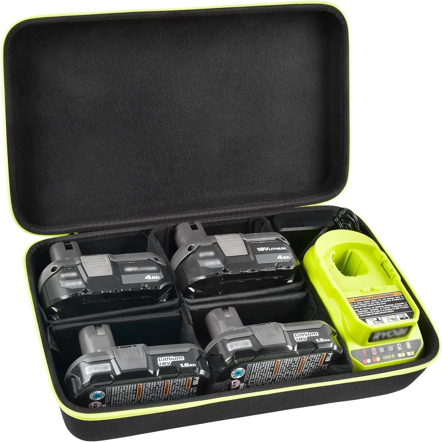 Case for Ryobi ONE+ 18V Lithium-Ion batteries and Chargers.