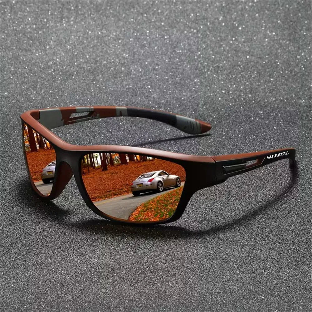 Shimano Unisex Polarized Sunglasses UV400 Outdoor Sports Protective Fashion Sunglasses for Hunting Fishing Driving And Cycling