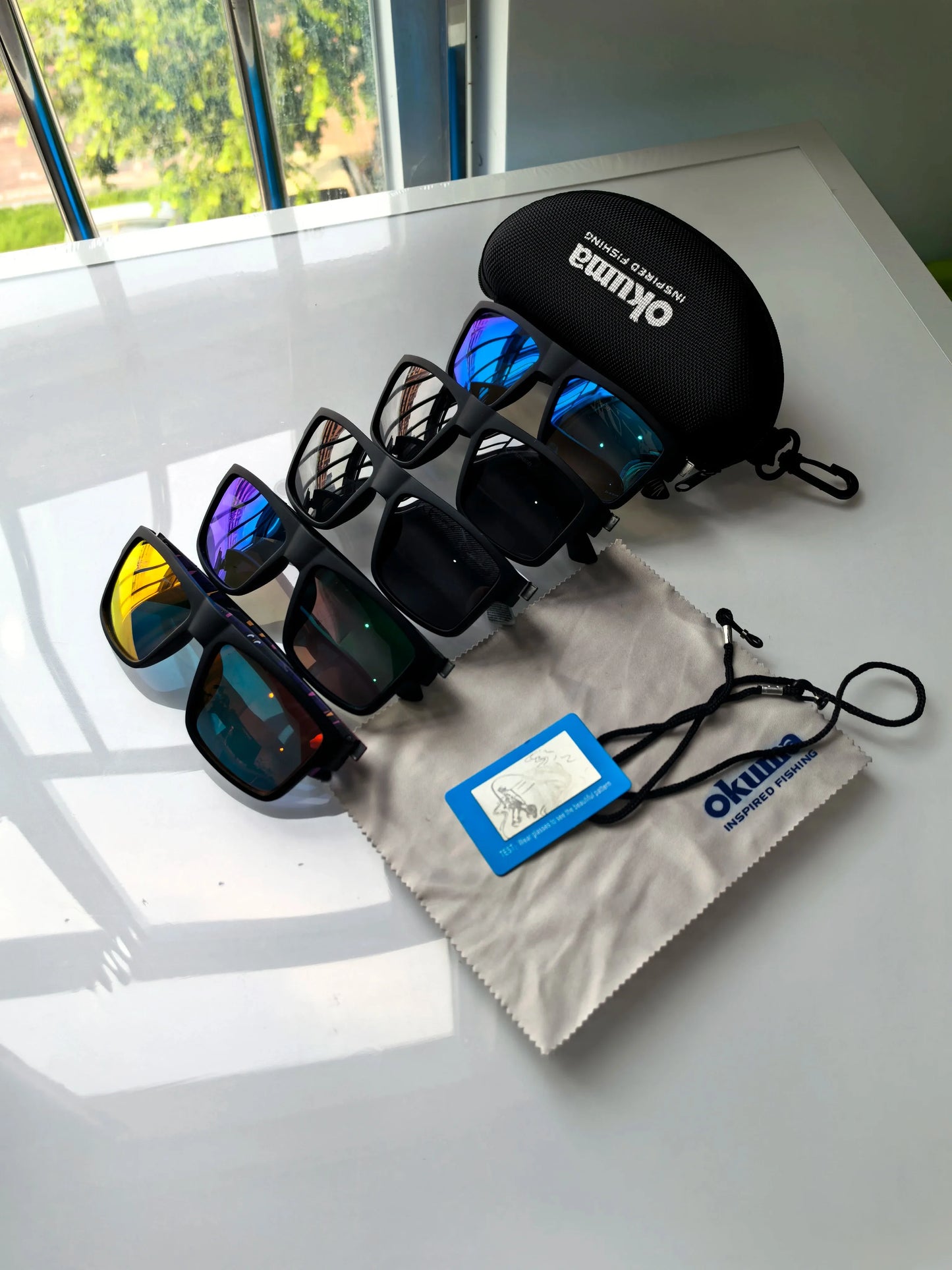 Okuma JV - Unisex UV400 Polarized Glasses, suitable for outdoor sports such as driving, fishing, cycling, hiking, etc