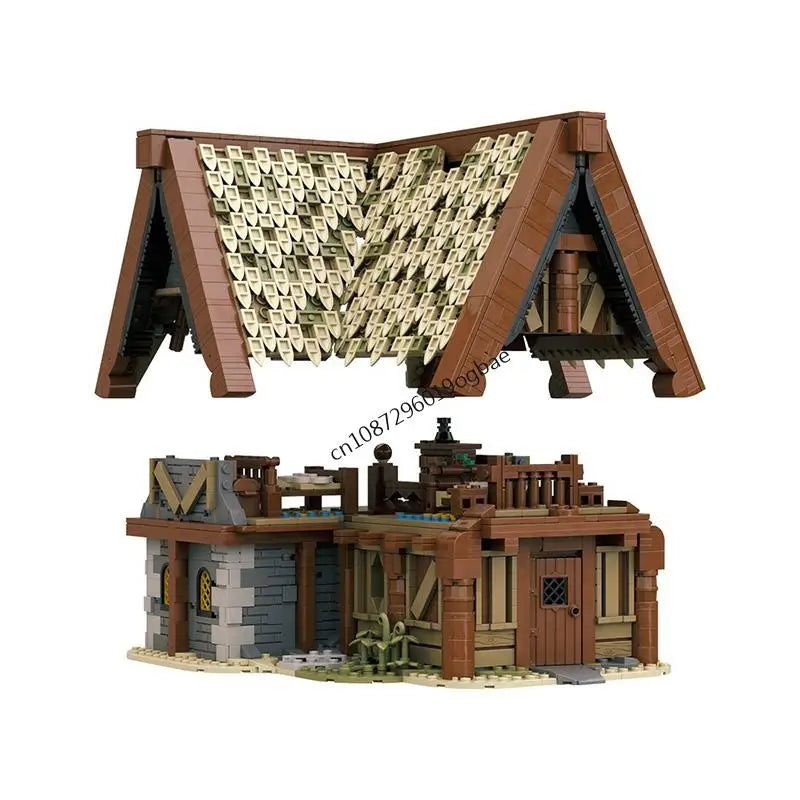 Elder Scrolls JV 2772PCS game Movie Elder Scrolls Skyrim series Vikings Whiterun Breezehome house model creative ideas Toy Assembly Puzzle Gift