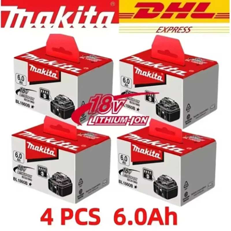 Makita 100% Original Makita 18V 6.0Ah BL1860 battery in packaging