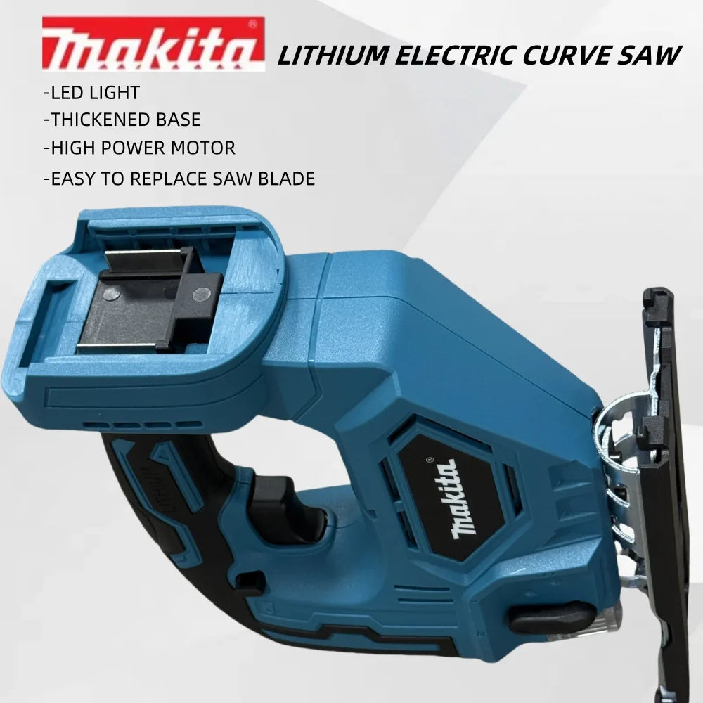 Makita 18V DJV182Z 340W Brushless Jigsaw 18V Cordless Portable Carpenter Power Tool with Saw Blade Barrel Handle - No Battery