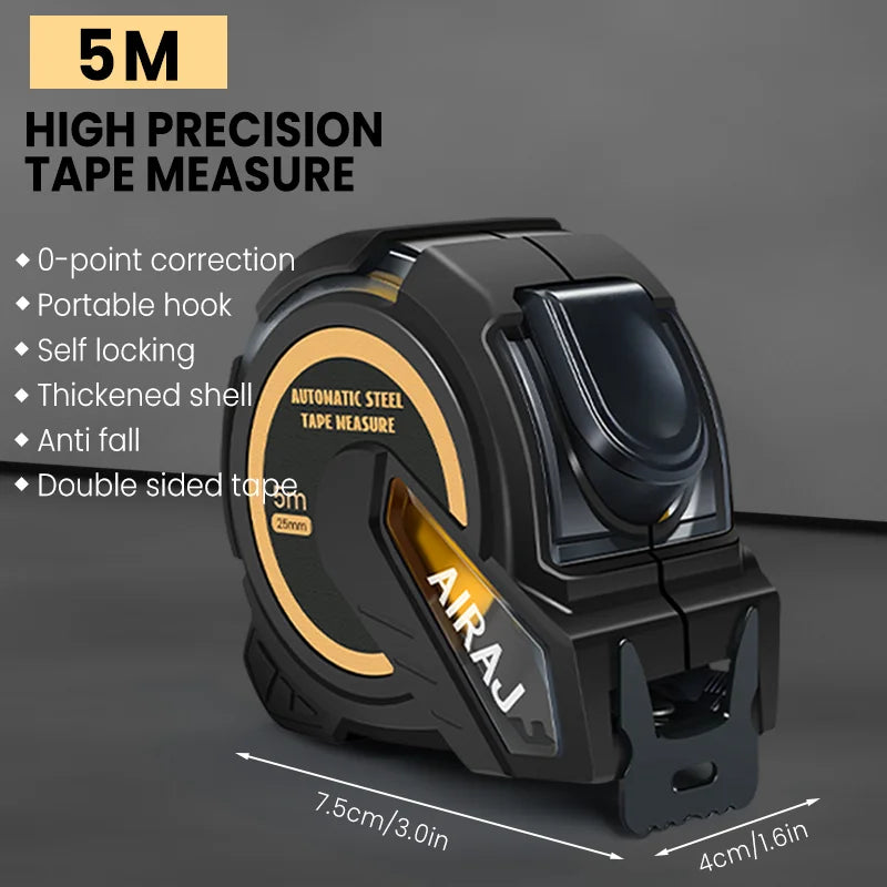 AIRAJ Primium Tape Measure. 5m, 7.5m or 10m.