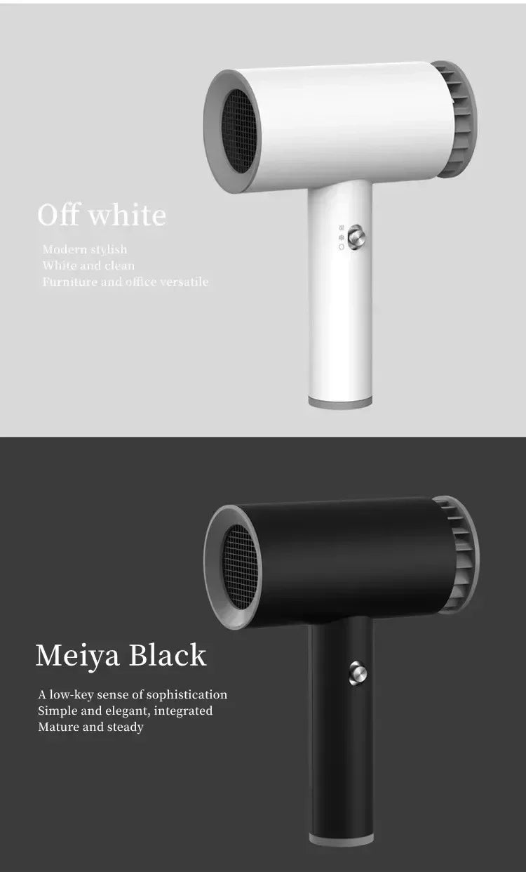 Hair dryer 20000RPM Portable Wireless Hair Dryer Rechargeable Blow Dryer
