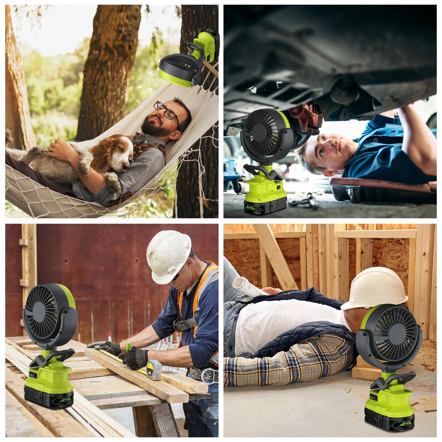 Cordless Fan with light for Ryobi One+