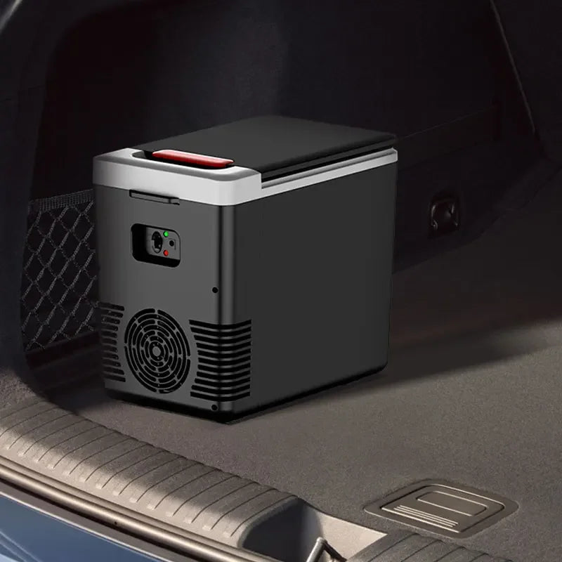 Mini Refrigerator 12V 220V 10L Car Home Dual-use Refrigerator Freezer Outdoor Cooler & Warmer Electric Fridge Portable Icebox