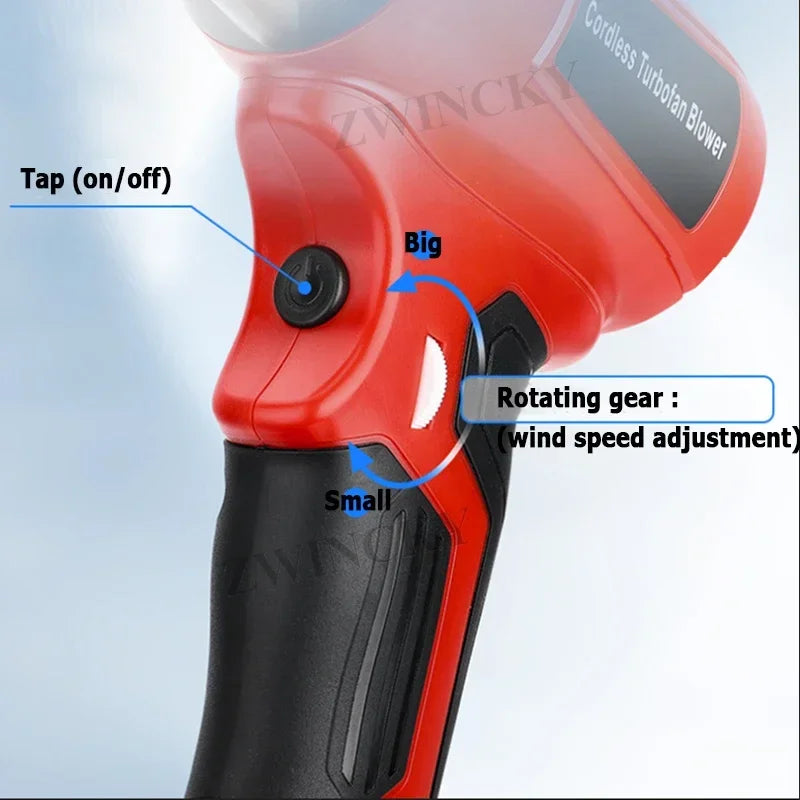 Turbofan Jet Blowing for Dewalt/Makita/Milwaukee/Bosch/Ryobi Batteries.