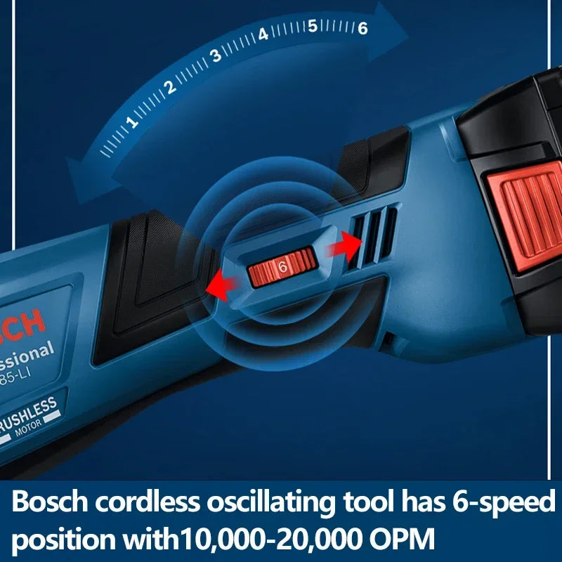 BOSCH 18V GPO 185-Li Cordless Oscillating Multi Tools Bare Tool Brushless Universal Treasure 18V Rechargeable Cutting Machine GOP 185-LI