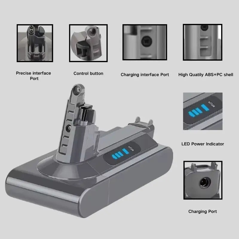Dyson V10 Battery 25.2V SV12 For Dyson V10 Battery Animal Absolute Fluffy Cordless Vacuum Cleaner 100% new 12800mAh DYSON V10 battery