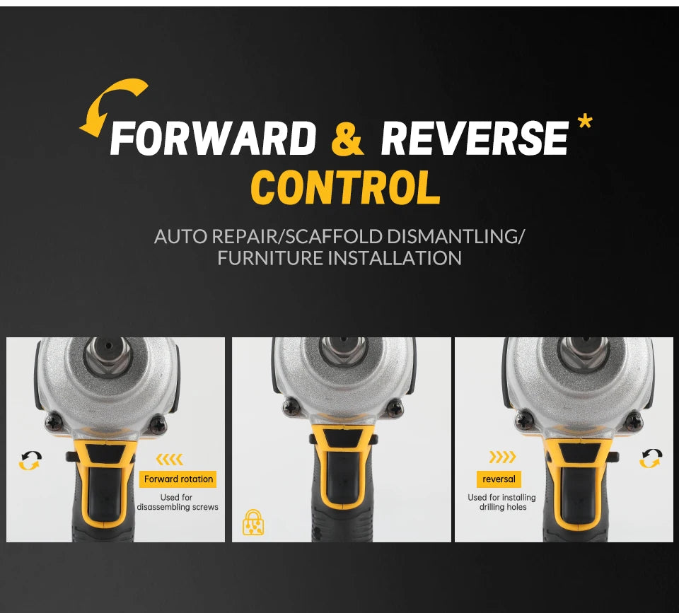 DEWALT DCF900 Impact Wrench 1/2" Inch High Torque With Hog Ring Anvil