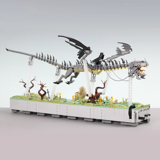 Lord of the rings JV 1288PCS Movie series MOC wyvern dragon animal Model DIY creative ideas Child Toy Assembly Puzzle Birthday Gift