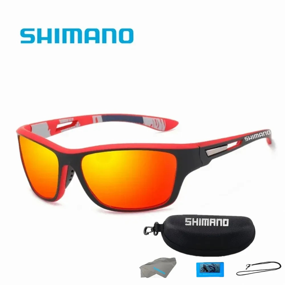 Shimano Unisex Polarized Sunglasses UV400 Outdoor Sports Protective Fashion Sunglasses for Hunting Fishing Driving And Cycling
