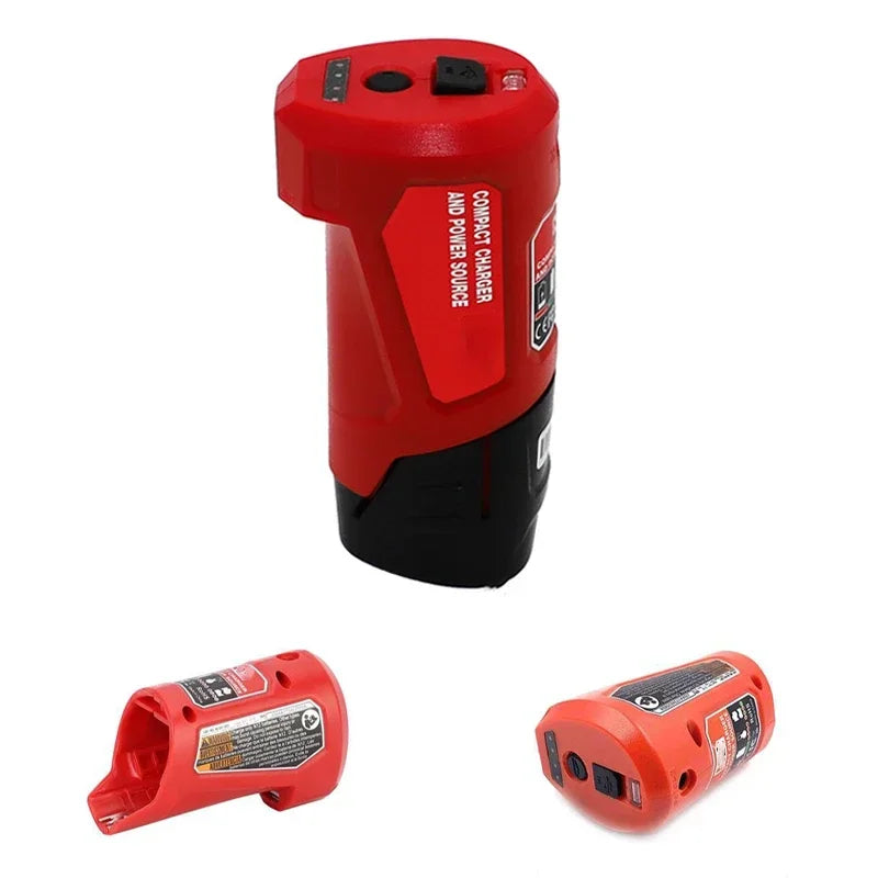 Makita Milwaukee Bosch 12V Charger Converter USB Power Adapter Phone Charger Adapter For Milwaukee For Makita For Bosch 12V Battery 12V DC Output Port