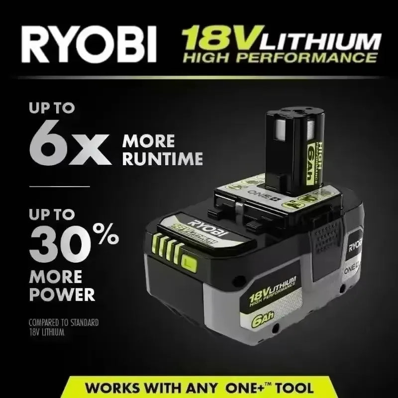 RYOBI ONE+18V 8.0Ah 6.0Ah and 4.0Ah high-performance lithium battery