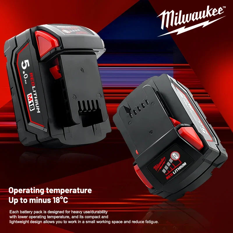 Milwaukee M18 18V 5.0Ah Lithium Battery- 1pk, 2pk and 3pk