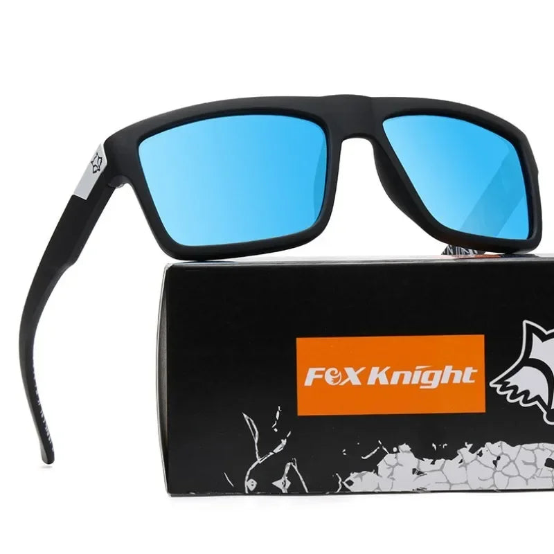 Fox New JV Knight Brand Square Sunglasses Women Men High Quality Glasses Outdoor Riding Fishing Sun Glasses Retro Shades Uv400