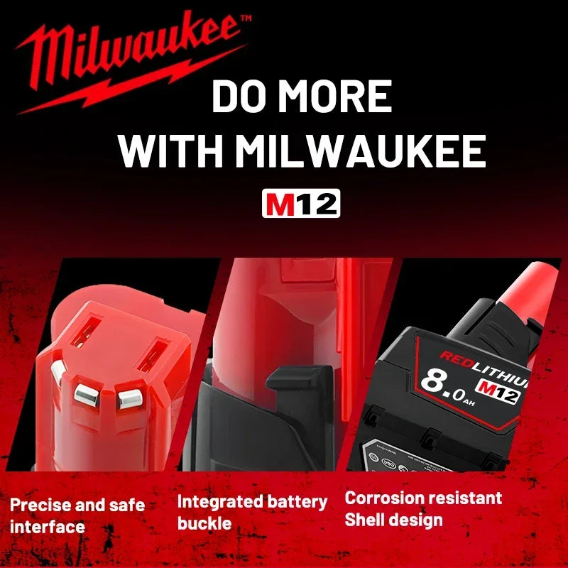 MILWAUKEE Original 12V 5.0AH rechargeable battery, M12 XC - 1pk, 2pk and 3pk