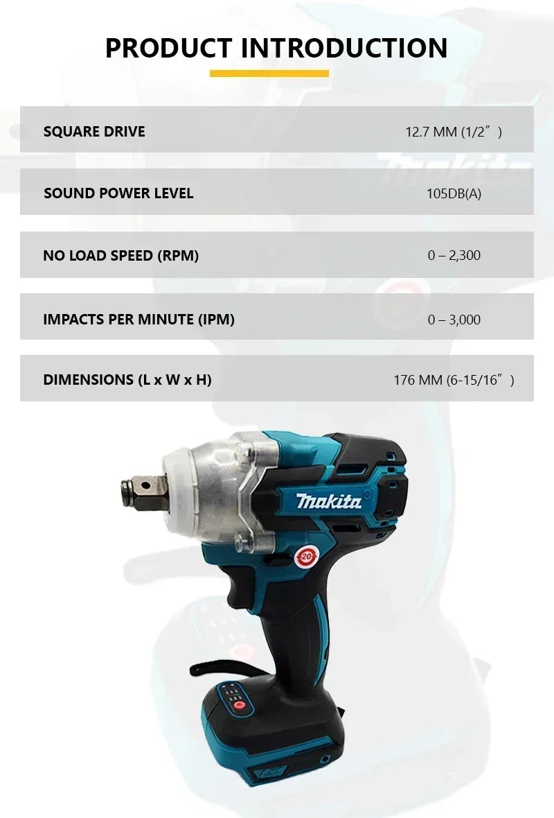 Makita DTW600 18V Brushless Impact Wrench