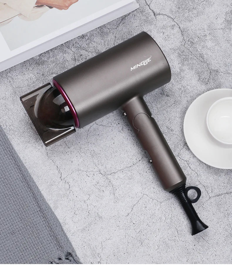 Hair Dryer 1800W Popular Foldable Hair Dryer Blue Light Negative Ion Super Silent